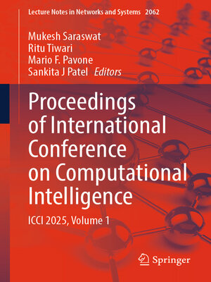 cover image of Proceedings of International Conference on Computational Intelligence